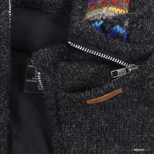 Wolljacke Modell Viomax Reißverschluss Kapuze